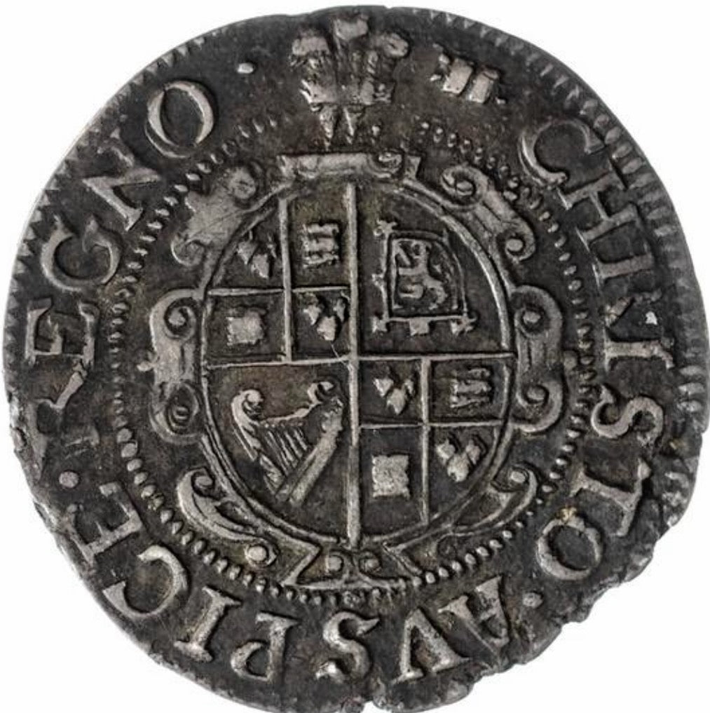 1625 - 1649 CHARLES I Silver Groat S.2891 GVF