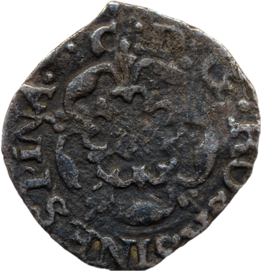 1625 - 1629 CHARLES I Silver Rose Penny S.2838 VF