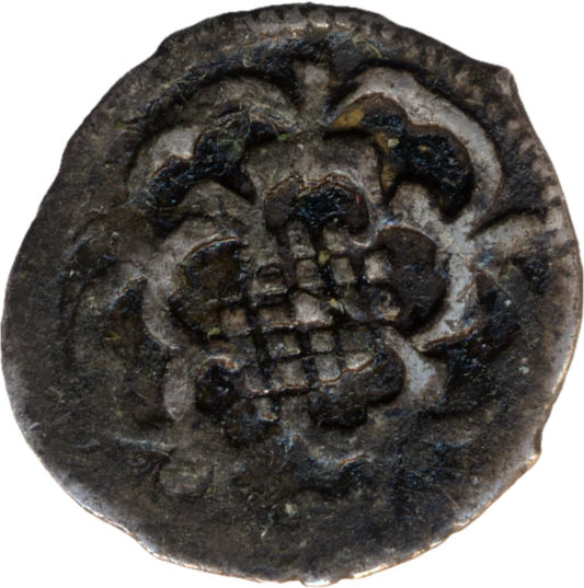 1625 - 1629 CHARLES I Silver Rose Halfpenny S.2851 NVF