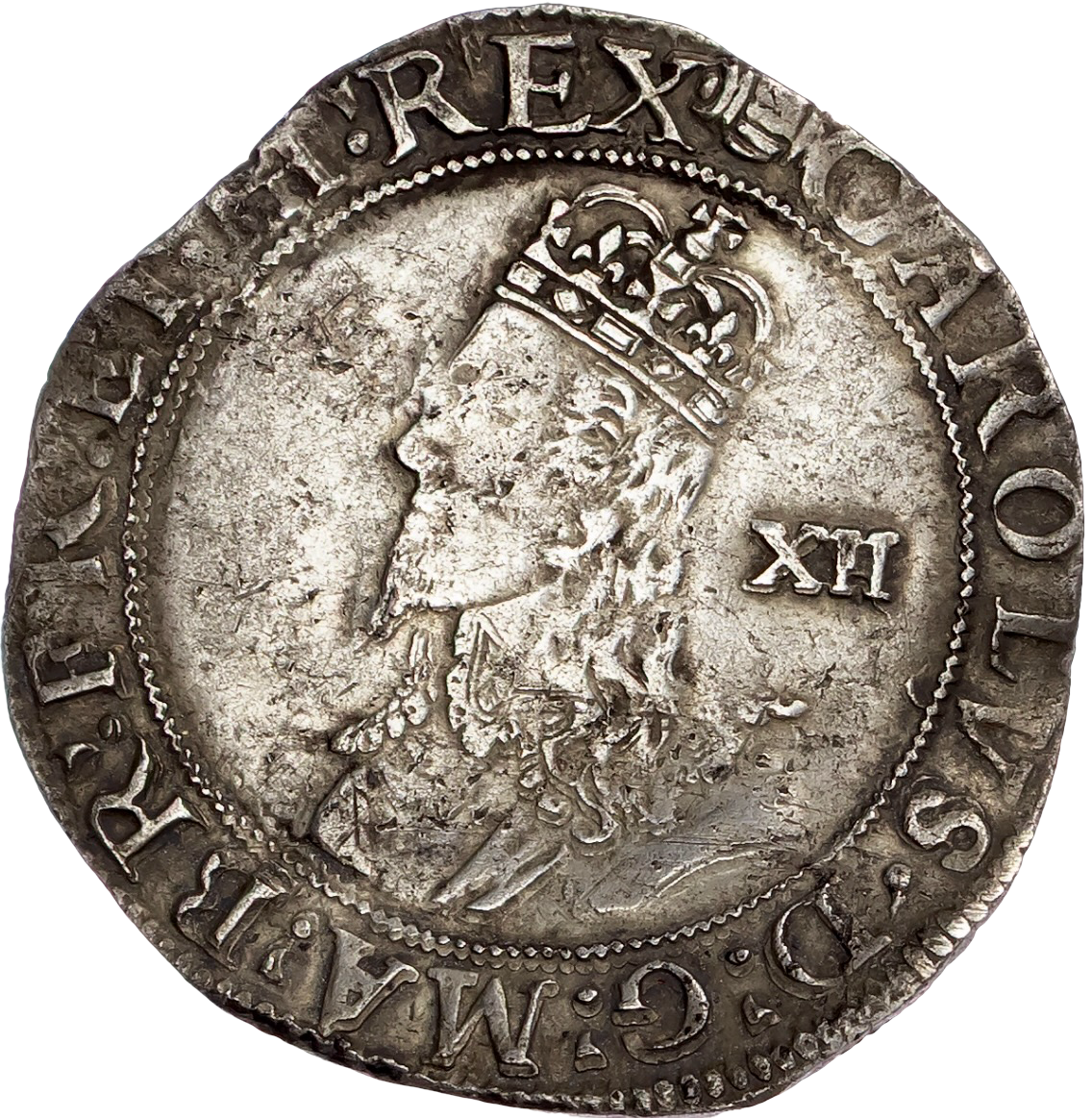 1625 - 1649 CHARLES I Shilling Group E S2794 VF