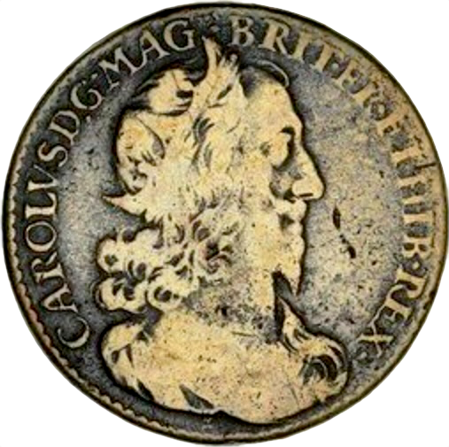 1628 Charles I Army and Navy Tribute 28mm copper medal by N Briot MI 250/26