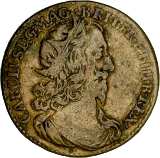 1628 Charles I Army and Navy Tribute 28mm copper medal by N Briot MI 250/26