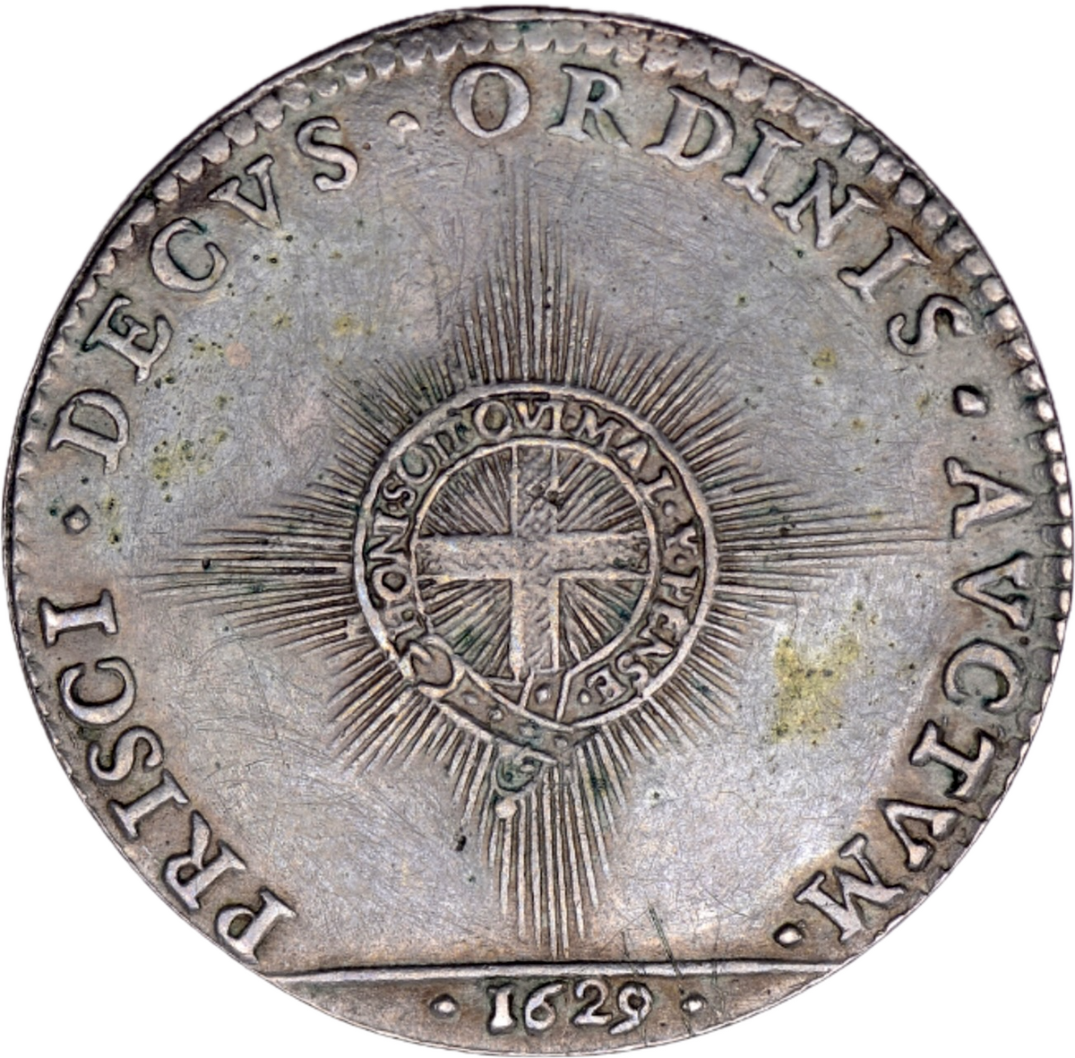 1629 Order of the Garter Augmented by the Star 29mm silver medal MI 253/33 E113