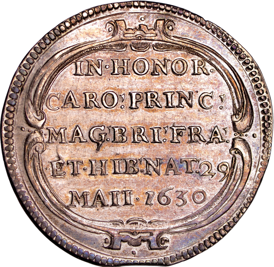 1630 Birth of Prince Charles 30mm silver medal MI 254/35 E116