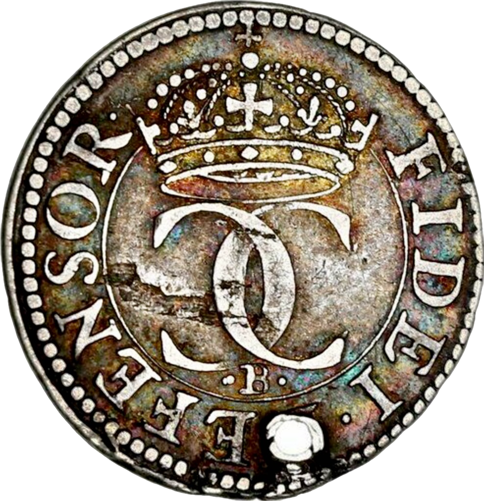 1631 - 1632 CHARLES I Pattern Halfgroat by N Briot S2856A N2687 VF