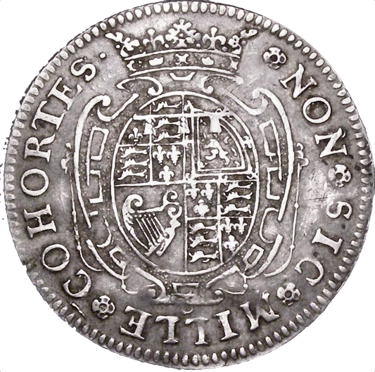 1633 Baptism of Prince James, Duke of York 29mm silver medal by N Briot MI 268/65 E126B