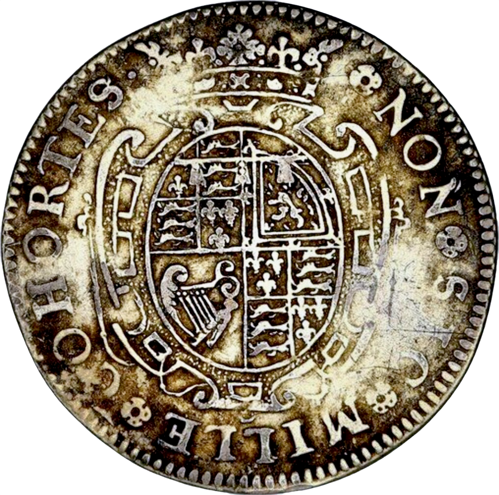 1633 Baptism of Prince James, Duke of York 30mm silver medal by N Briot MI 268/65 E126B