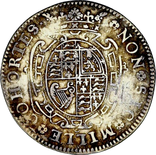 1633 Baptism of Prince James, Duke of York 30mm silver medal by N Briot MI 268/65 E126B