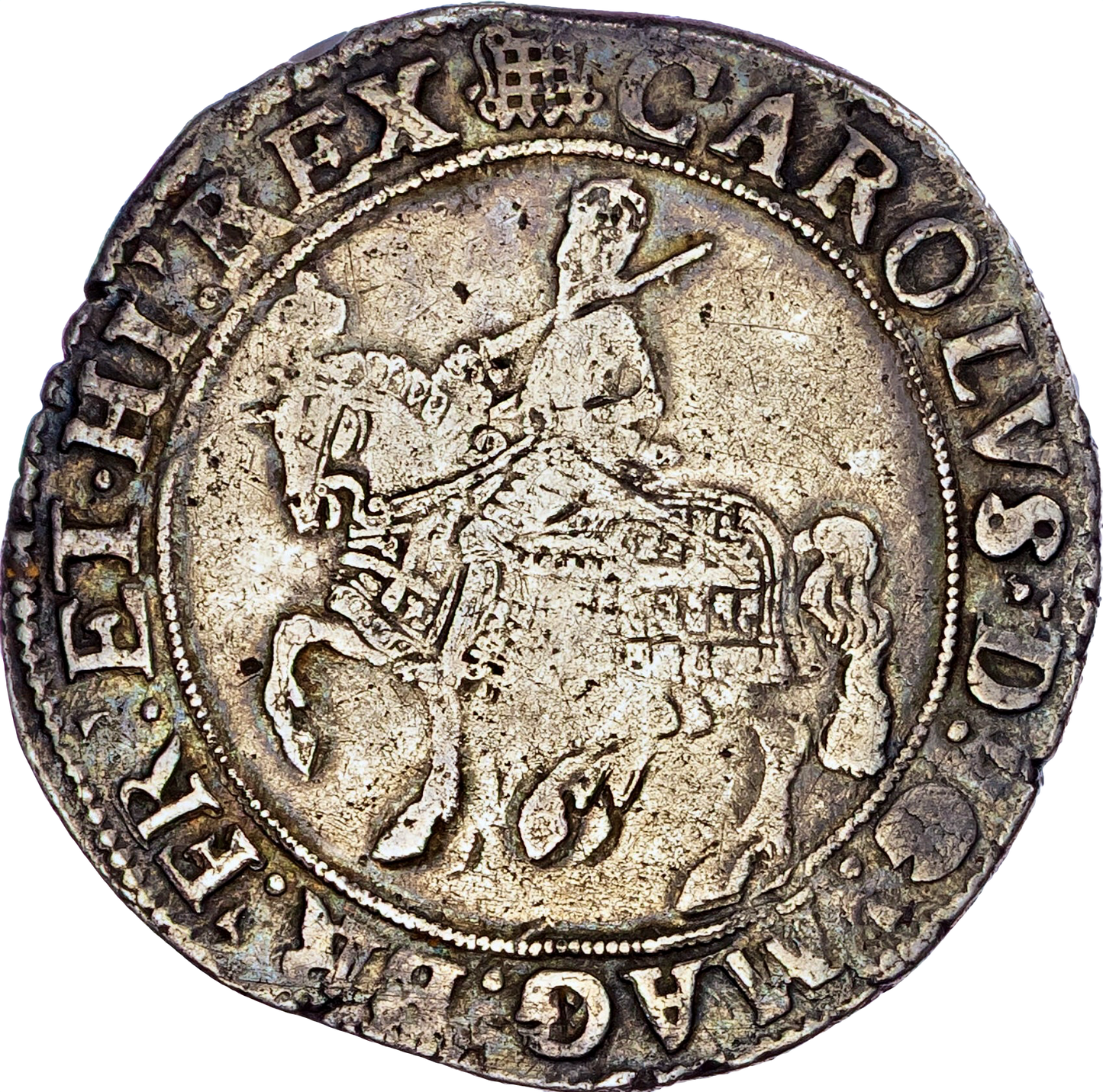 1633 - 1634 CHARLES I Halfcrown Group II S2771 N2207 NVF