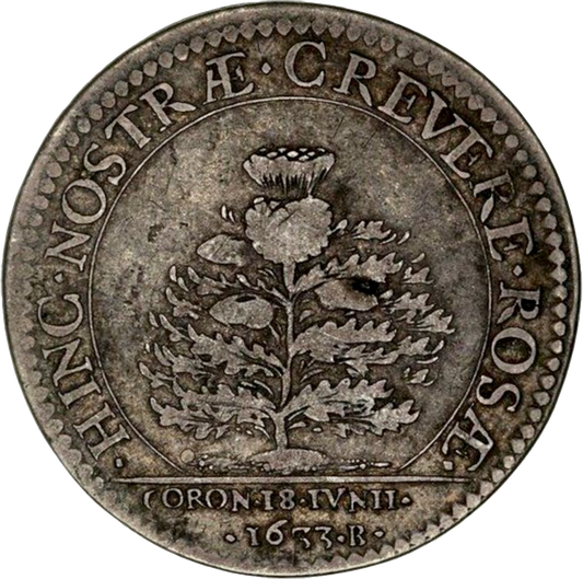 1633 Scottish Coronation of Charles I 29mm silver medal MI 265/60 E123