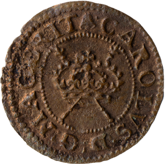 1625 - 1649 CHARLES I Maltravers Type 2 Farthing S.3198 BMC 235 EF