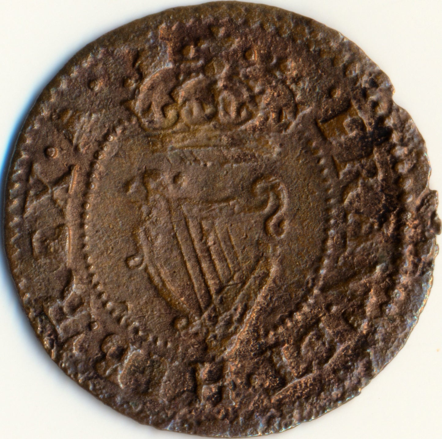 1625 - 1649 CHARLES I Maltravers Type 2 Farthing S.3198 BMC 235 EF