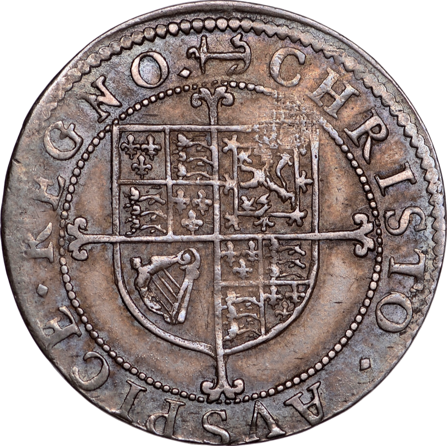 1638 - 1639 CHARLES I Sixpence Briot's second milled issue S2860 N.2306 VF