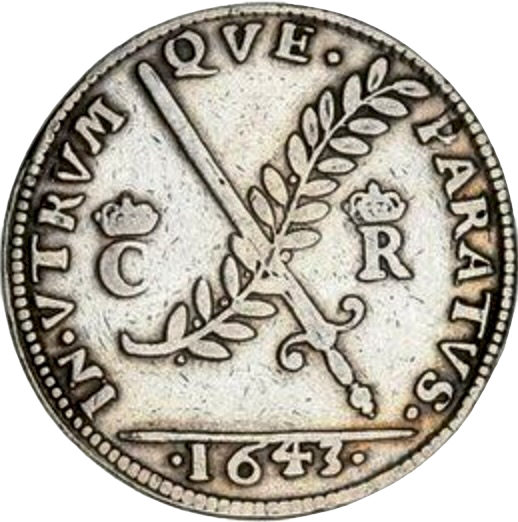 1643 Capture of Bristol, Peace or War 29mm silver medal MI 308/134 E142