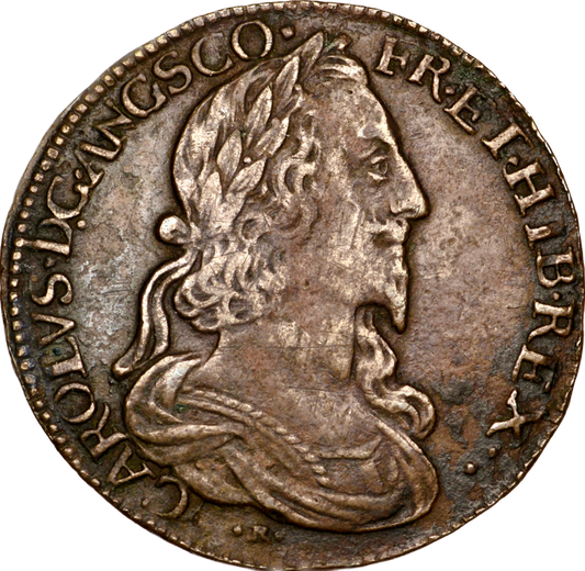 1643 Peace or War 29mm copper medal MI 309/134 E 142 GVF