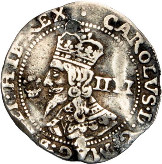 1644 CHARLES I Silver Groat S.3022 F