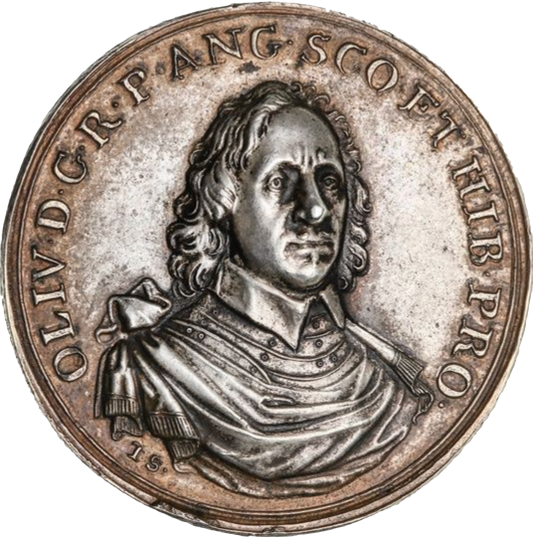 1653 (c) Oliver Cromwell Lord Protector silver medal (Dutch striking) MI 410/46 E189