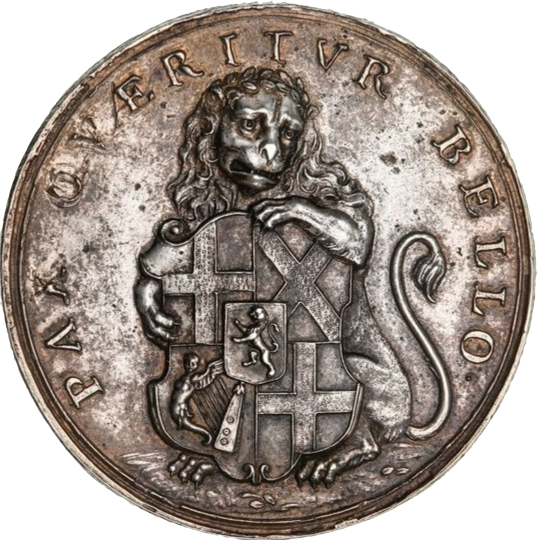 1653 (c) Oliver Cromwell Lord Protector silver medal (Dutch striking) MI 410/46 E189