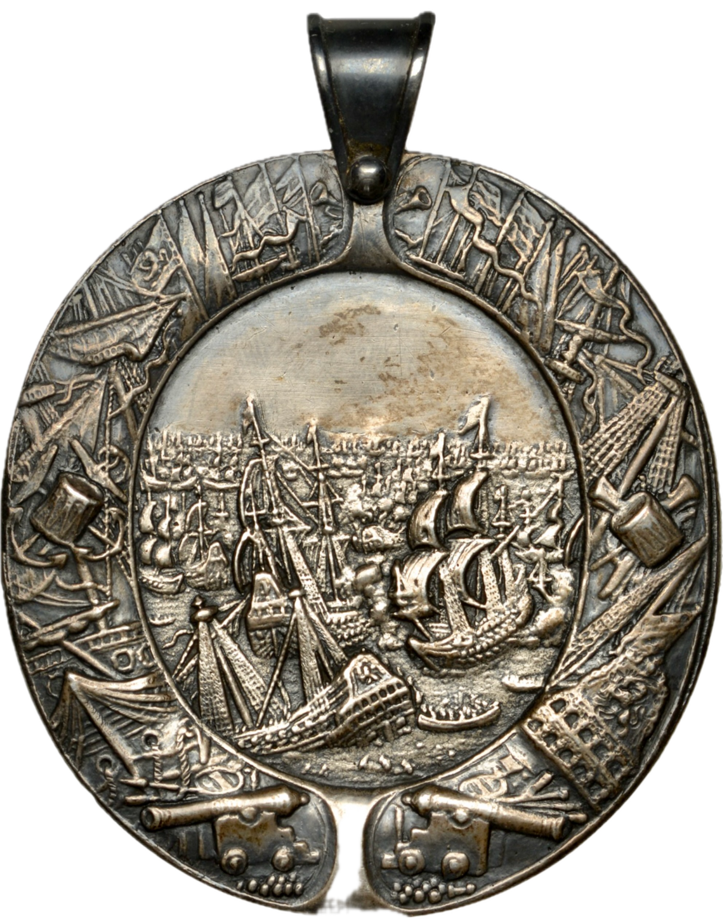 1653 Naval Reward (electrotype copy) 71mm silver medal MI 400/28 E185 EF