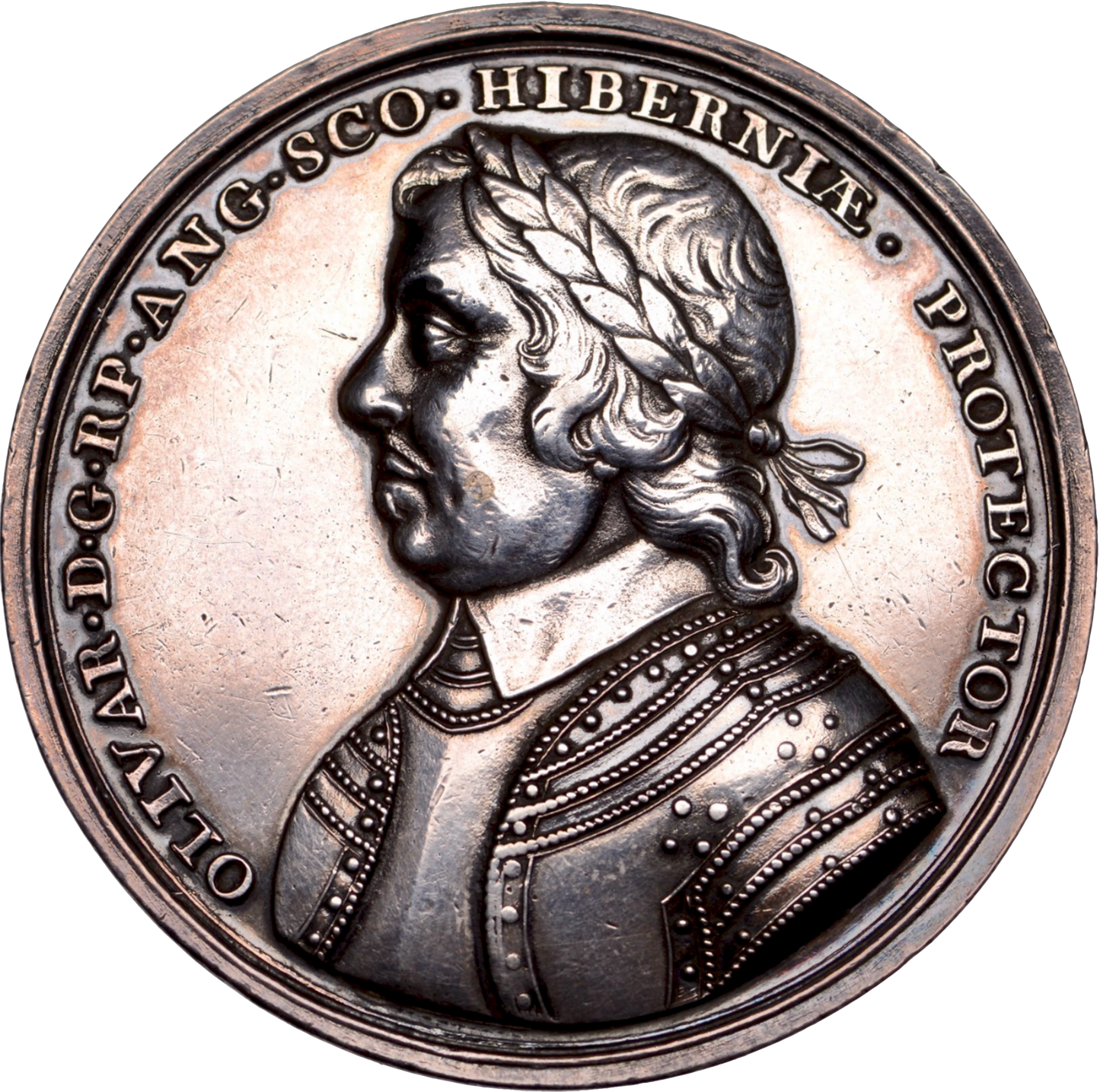 1658 Death of Cromwell 48mm struck silver medal MI 435-85 E200