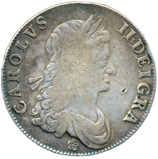 1662 Crown S3351 ESC 344 Rose Dated 1662 stop after HIB Scarce F