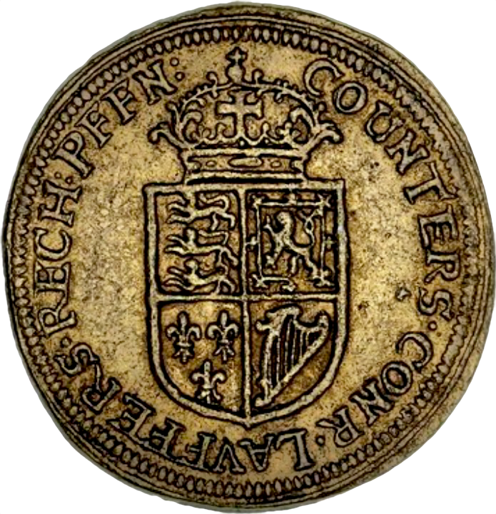 1662 Charles II 25mm copper counter MI 494/120