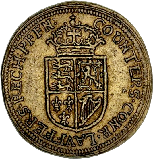 1662 Charles II 25mm copper counter MI 494/120