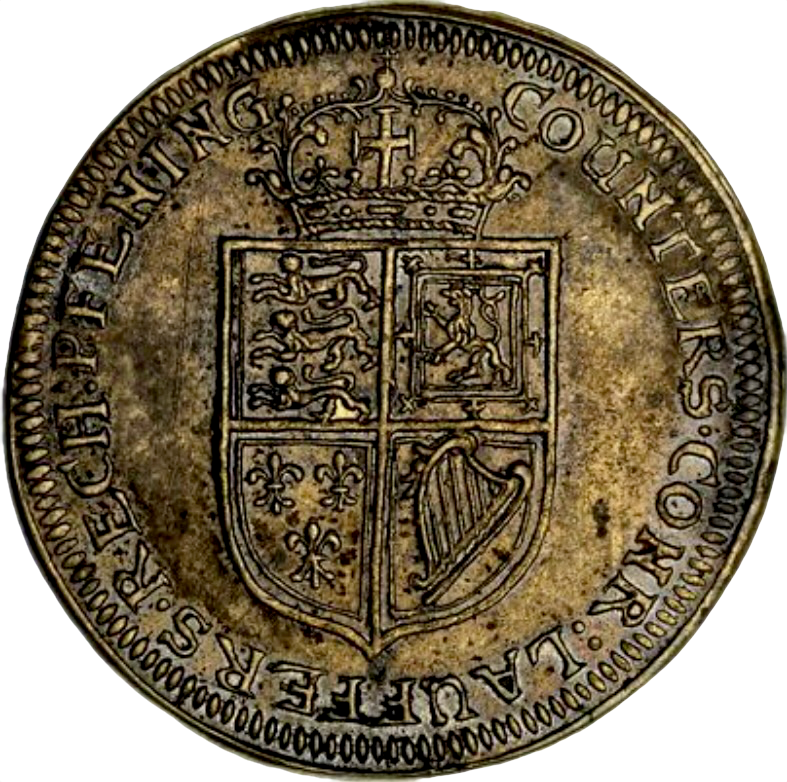 1662 Charles II 28mm copper counter MI 494/121