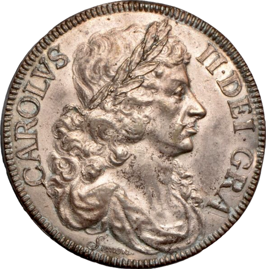 1663 Pattern 'Petition' Crown by Thomas Simon S3354A Silvered Electrotype