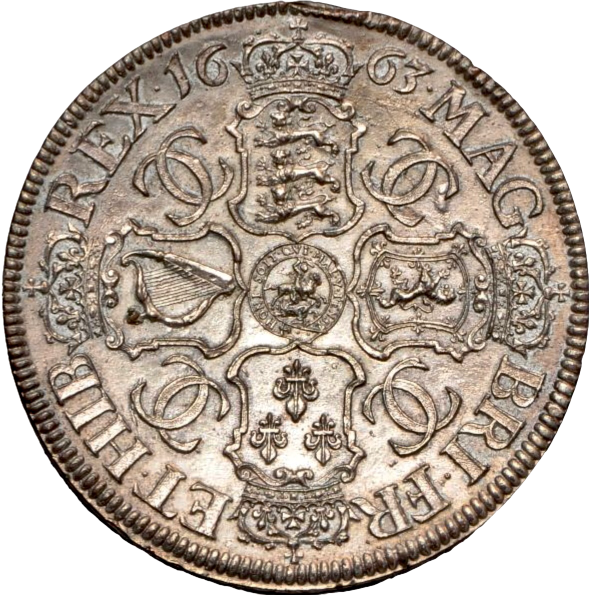 1663 Pattern 'Petition' Crown by Thomas Simon S3354A Silvered Electrotype