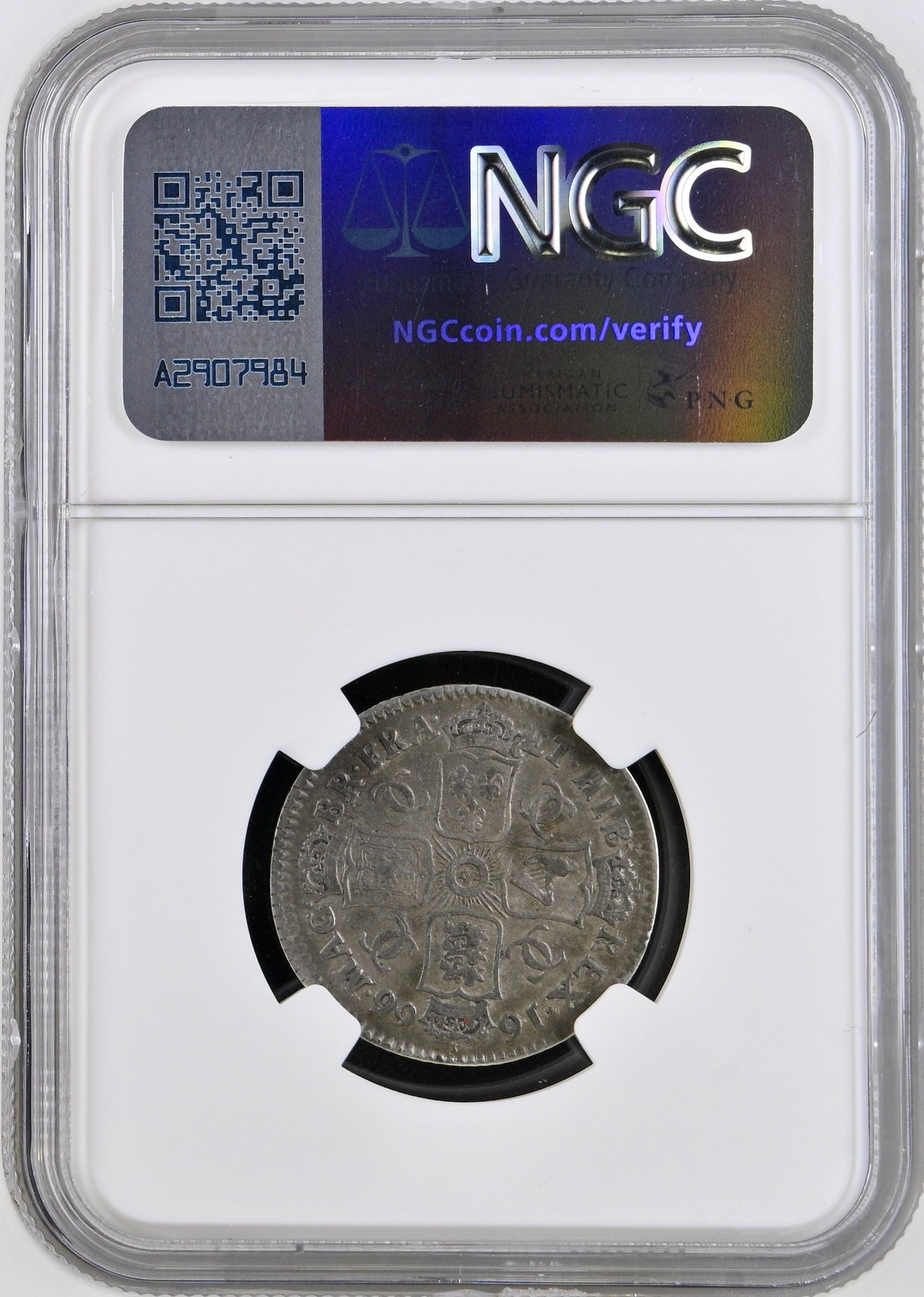 1666 Shilling S3373 ESC 507 First bust variety Elephant below Very rare  VF30