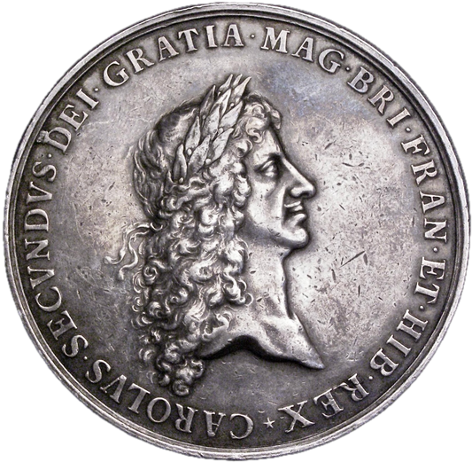 1667 Peace of Breda 56mm silver medal by J Roettier Mi 535/186 E241