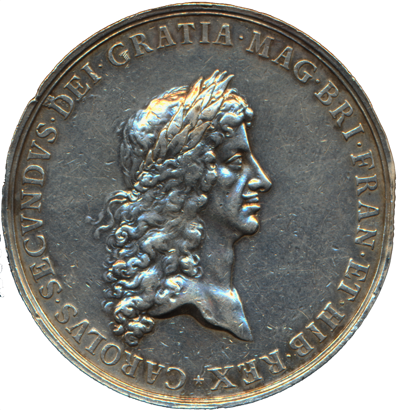 1667 Peace of Breda 56mm silver medal by J Roettier Mi 535/186 E241