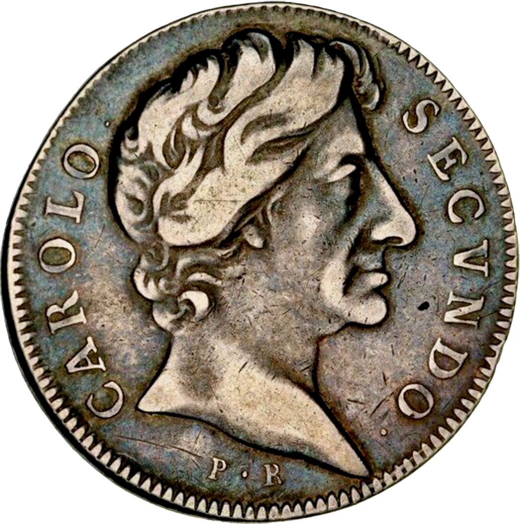 1667 State of Britain 28mm silver medal by Philip Roettier Mi 541/193 E244