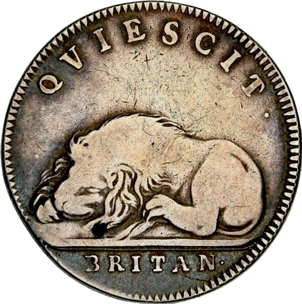 1667 State of Britain 28mm silver medal by Philip Roettier Mi 541/193 E244