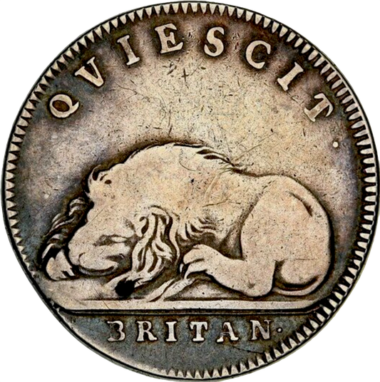 1667 State of Britain 28mm silver medal by Philip Roettier Mi 541/193 E244