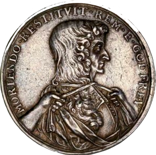 1678 Murder of Sir Edmundbury Godfrey 39mm silver medal MI 577/247 E257a (Copy)