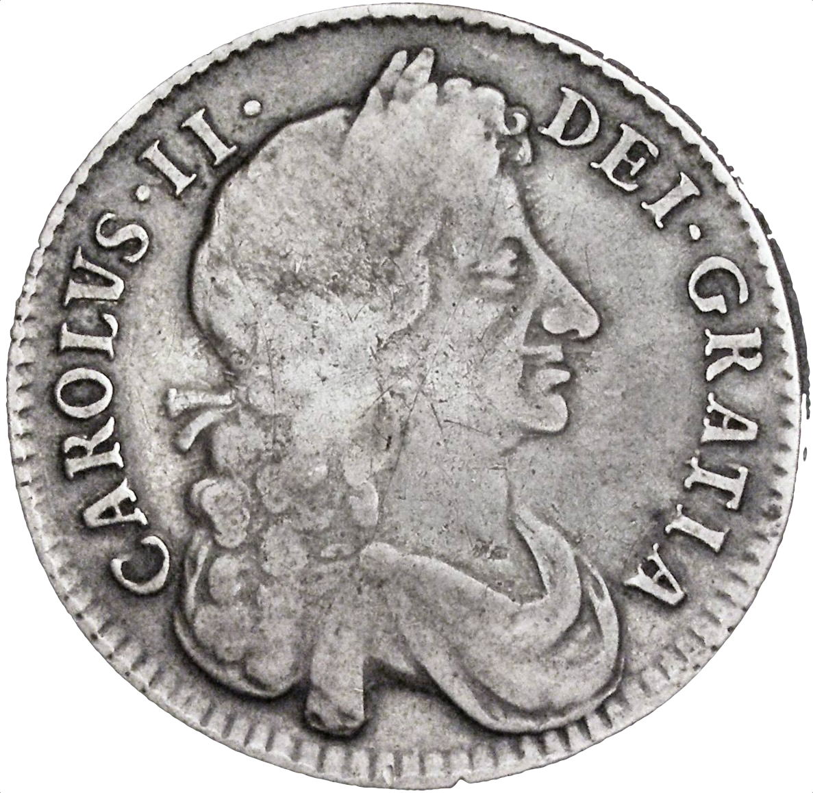 1683 Halfcrown S3367 ESC 497 Scarce F/GF