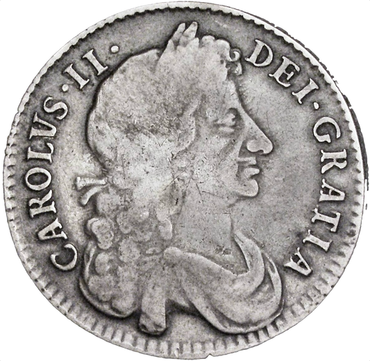 1683 Halfcrown S3367 ESC 497 Scarce F/GF
