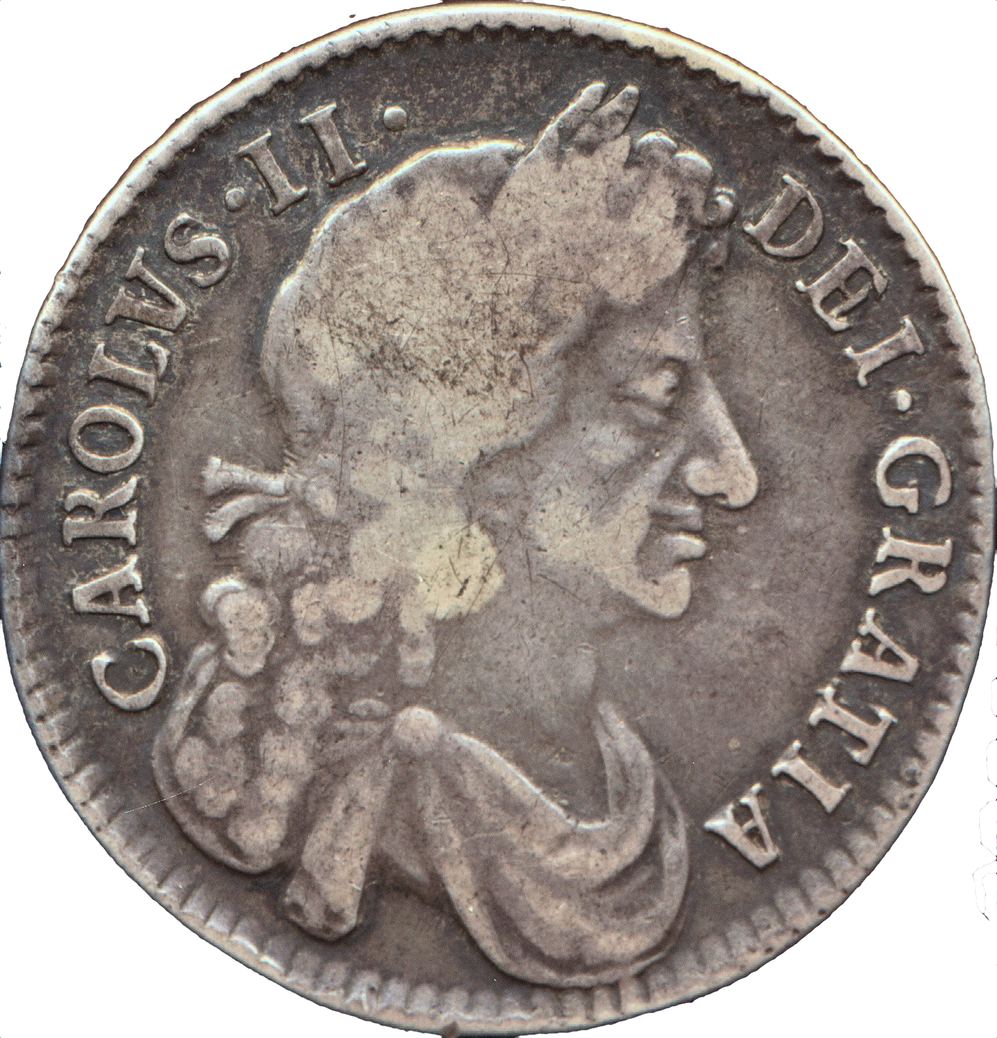 1683 Halfcrown S3367 ESC 497 Scarce F/GF