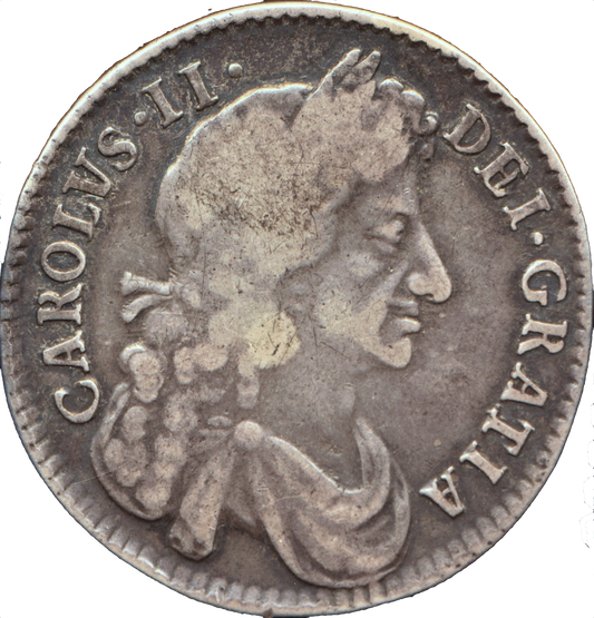 1683 Halfcrown S3367 ESC 497 Scarce F/GF