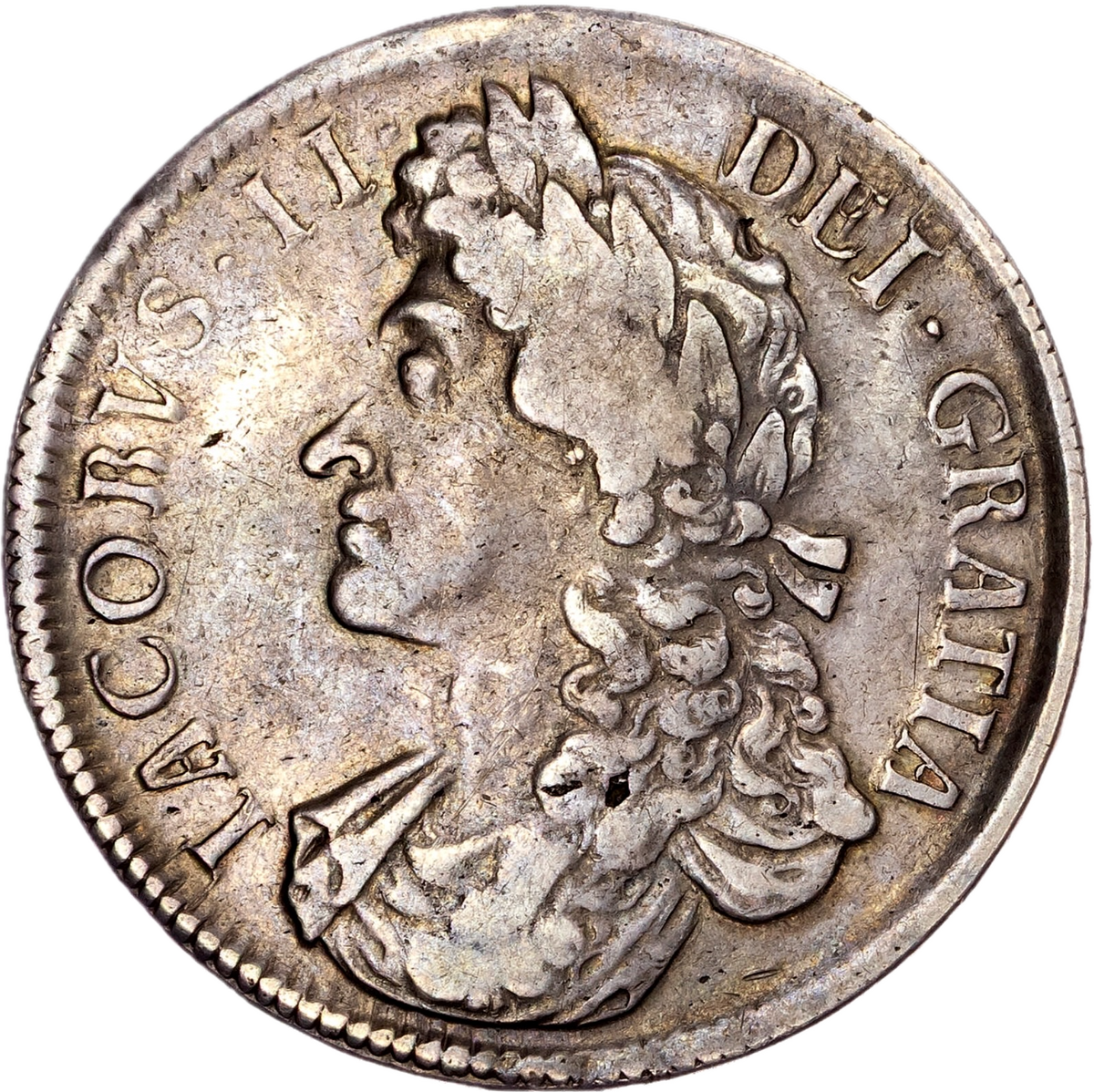 1687 Crown Second bust TERTIO S3407 ESC 743 VF