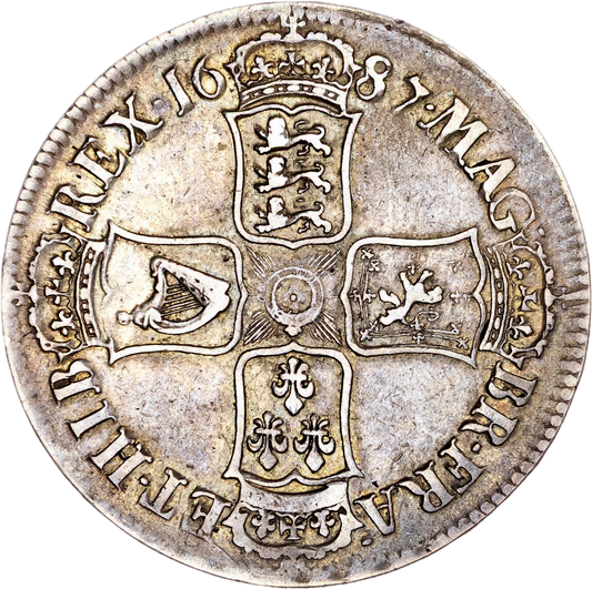 1687 Crown Second bust TERTIO S3407 ESC 743 VF