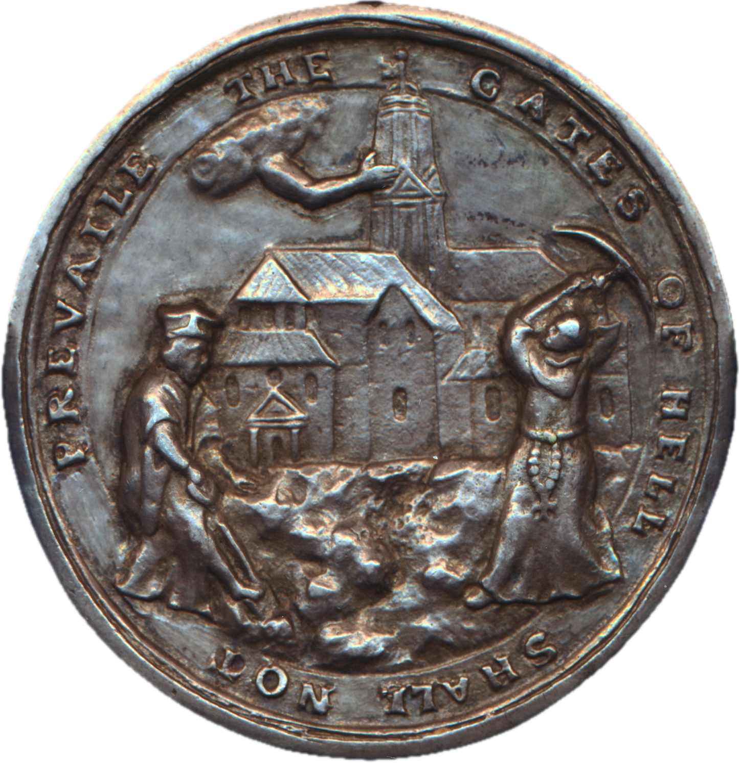 1688 Stability of the Anglican Church 57mm silver medal MI 625/42 E289