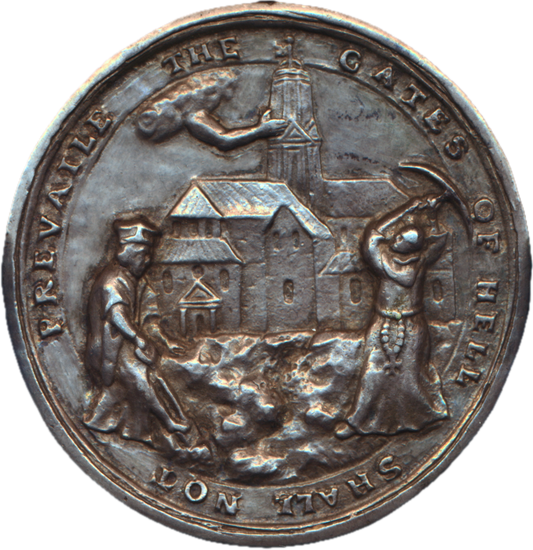 1688 Stability of the Anglican Church 57mm silver medal MI 625/42 E289