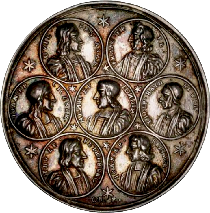 1688 Archbishop Sancroft and the Bishops 50mm silver medal MI 622/37 E288b