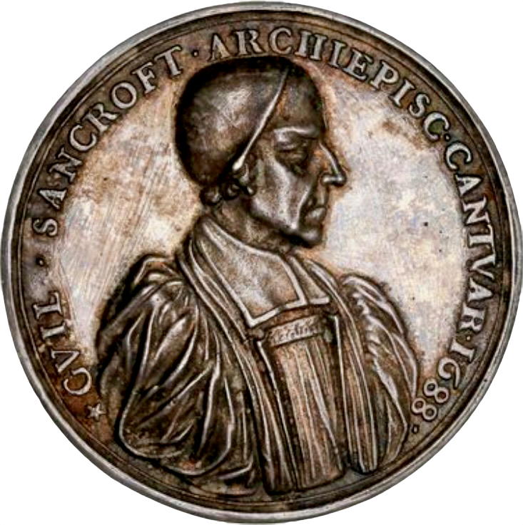 1688 Archbishop Sancroft and the Bishops 50mm silver medal MI 622/37 E288b