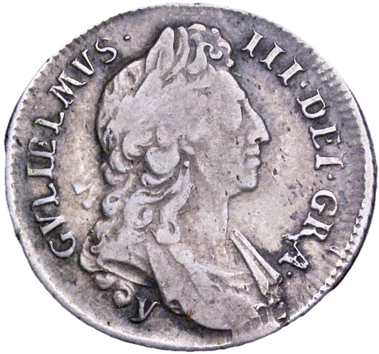 1696y Shilling York Mint First bust ESC 1191 GF