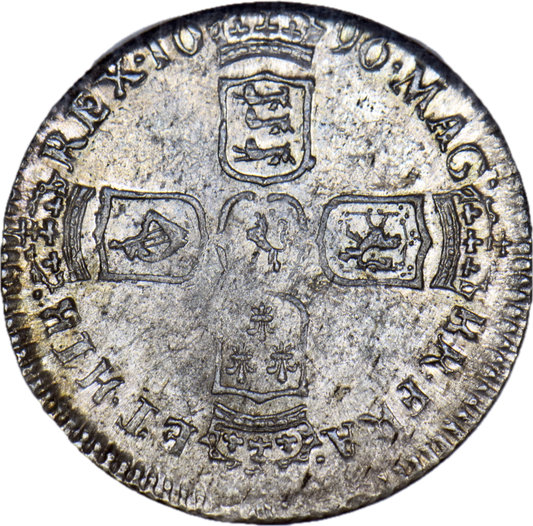 1696 Sixpence First bust S3520 ESC 1202 UNC MS62