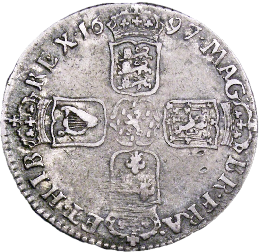 1697C Shilling Chester Mint Third bust ESC 1175 Scarce GF
